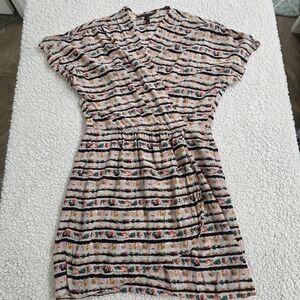BCBGMaxAzria Floral Striped Mini Dress‎